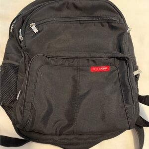 Skip Hop Black Backpack with Adjustable Straps and Durable Design